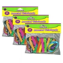 Teacher Created Resources Wristbands Valu-Pak, Assorted, 24 Per Pack, 3 Packs