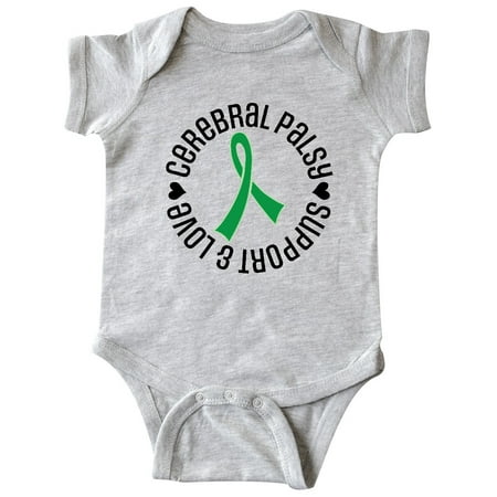 

Inktastic Cerebral Palsy Awareness Ribbon Support Love Gift Baby Boy or Baby Girl Bodysuit