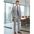 thumbnail image 4 of COOFANDY Men's 2 Piece Suits Classic Fit 2 Button Casual Suits Sets Blazer Jacket and Dress Pants for Wedding Business Prom, 4 of 6