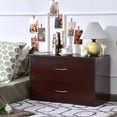 thumbnail image 3 of Costway 2 PCS 2 Tiroirs Commode Organisateur Horizontal Bois Table de Chevet, 3 of 10