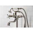 thumbnail image 4 of Kingston Brass CCK246K6 Essex Freestanding Clawfoot Tub Faucet Package with Supply Line, Polished Nickel, 4 of 7