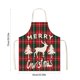 thumbnail image 3 of onlyliua Buscador de Regalos Delantal Navideño a Cuadros Rojos, Resistente a Derrames y Duradero, para Cocina, 3 of 6