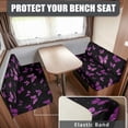 thumbnail image 2 of Yuyamidu Purple Butterfly RV Dinette Cushion Covers Soft Camper Cushion Slipcovers Elastic RV Couch Cushion Covers Furniture Protector for RV Camper Decoration, 2 of 7