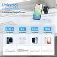 thumbnail image 2 of Portable Charger 15W Wireless Charger,3in1 Charging Station Compatible with iPhone 17 16 15 14 13 12 11 Pro Max Plus XS XR X 8,for iWatch 9 8 7 6 5 4 3 2 SE,for AirPods 3 2 Pro 2,Blue, 2 of 10