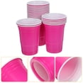thumbnail image 4 of LIYUNMIAO 20pcs Plastic Cocktail Glasses 16oz Rosy Tumblers for Wedding Camping Party, 4 of 6