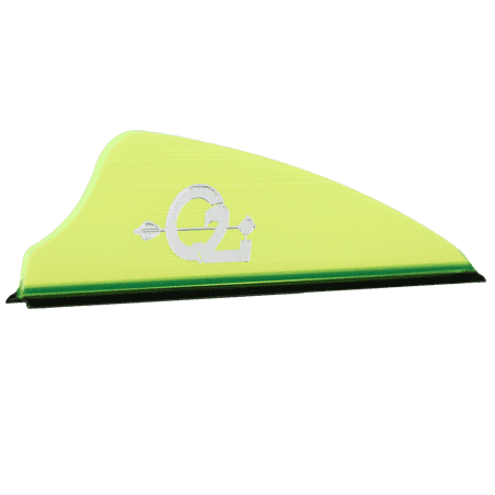 Q2i ZEON Fusion-IITarget Archery Vanes-Fletching with Tri-Fusion Tech Yellow (50 Pack)