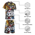 thumbnail image 3 of Kids The Cuphead Show Short Sleeve T-Shirt And Shorts Outfit Set Athletic Mesh Shorts Set for Boys, 3 of 7