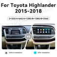thumbnail image 2 of 12.3 inch Carplay Screen/Radio/Multimedia Player for Toyota Highlander 2015-2018 Models Universal Car Navigation/GPS Upgrade Headunit Android Display 1080P Touch Screen Replace System Accessories, 2 of 15