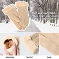 thumbnail image 3 of Guantes cálidos de invierno para mujer, guantes con pantalla táctil, guantes para enviar mensajes de texto a prueba de viento para conducir, senderismo y correr, 3 of 5