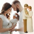 thumbnail image 4 of Hand-Painted Family Figurine - Newborn Keepsake Gift for Christmas, Mother's Day, Father's Day Home Decor, 4 of 8