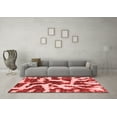 thumbnail image 3 of Ahgly Company Machine Washable Indoor Rectangle Abstract Red Modern Area Rugs, 5' x 7', 3 of 4