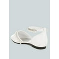 thumbnail image 3 of Aouva Rhinestone  Pearl Ankle Strap Flat Sandals, 3 of 11