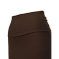 thumbnail image 4 of MixMatchy Women's Basic Foldable High Waist Regular and Plus Size Maxi Skirts, 4 of 5