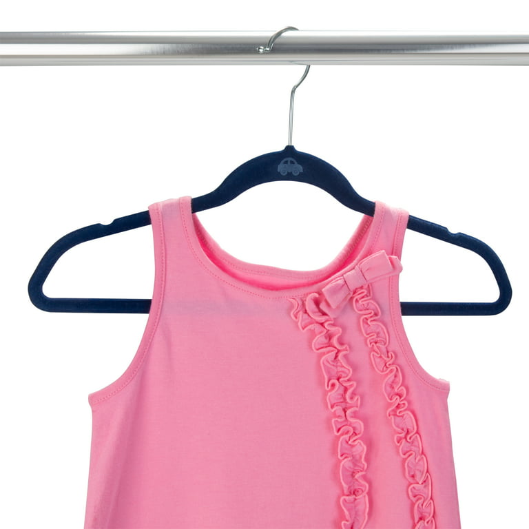Simplify 12-Pack Velvet Non-slip Grip Clothing Hanger (Blue) in the Hangers  department at