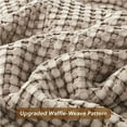 Bedsure Summer Cooling Blanket, Cotton Waffle Breathable Rayon, Twin XL
