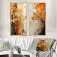 thumbnail image 1 of Designart "Rustic Reflections Gold Grey art painting II" Abstract Collages Framed Wall Art Set Of 2 - Gold Abstract Gallery Wall Frame Set For Home Decor, 1 of 6