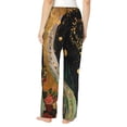 thumbnail image 2 of KLL Womens Abstract Gold Floral Galaxy Print Pajama Pants Soft Pajama Bottoms for Women Cozy Lounge Pants-X-Large, 2 of 7