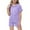 Light Purple, variant on PMVFHDE Girls Outfits&Set Little Baby Girls Boys Pajamas Set Silk Kids Short Sleeves Sleepwear 2 Piece Button Down Classic Loungewear Shorts Girl Clothes Wine，110