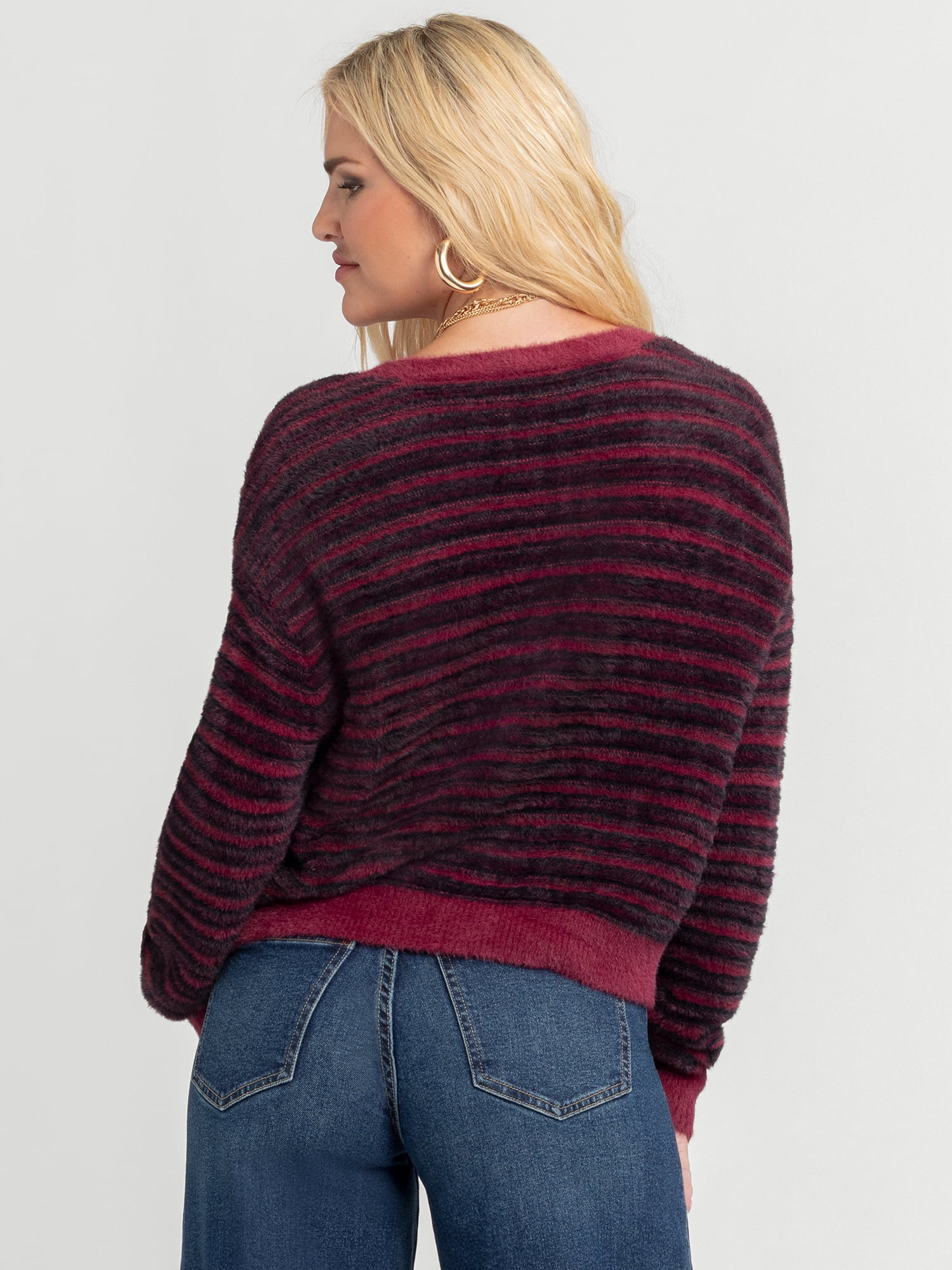 Jessica Simpson Women's Dionne Eyelash Cardigan Sweater, Midweight, Sizes XS-XL