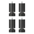 thumbnail image 1 of 4 Pcs Pieds de Cadre de Lit Filetés M10 Pieds de Support de Meuble Robustes Remplacement Noir 10 cm, 1 of 7