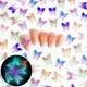 thumbnail image 2 of Accesorios para decoración de uñas con mariposas translúcidas, hielo líquido y luz de noche, perlas brillantes, mariposas con degradado, decoraciones dulces y geniales, 2 of 4