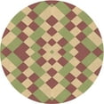 thumbnail image 1 of Ahgly Company Machine Washable Indoor Round Transitional Chestnut Red Area Rugs, 4' Round, 1 of 7