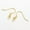Golden, variant on 100X Brass Earring Hooks 19x18mm Ear Wire Fish Hooks for Jewelry Making-Gunmetal