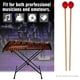 thumbnail image 4 of Mazo Mazo de marimba central Mazo de xilófono Glockensplel con mango de haya Kit de percusión Accesorios para instrumentos musicales Mazo para profesionales Aficionados 1 par rojo Maboto  Mazo, 4 of 6