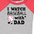thumbnail image 4 of Inktastic I Watch Baseball with My Dad Boys or Girls Baby Bodysuit, 4 of 5