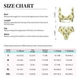 thumbnail image 4 of Kdxio Yellow Corn Print Women's 2 Piece High Waisted Wrap Spaghetti Strap Summer Swimsuit Bikini Set-Large, 4 of 7