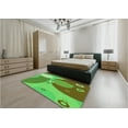 thumbnail image 4 of Ahgly Company Indoor Rectangle Patterned Neon Green Area Rugs, 2' x 3', 4 of 6