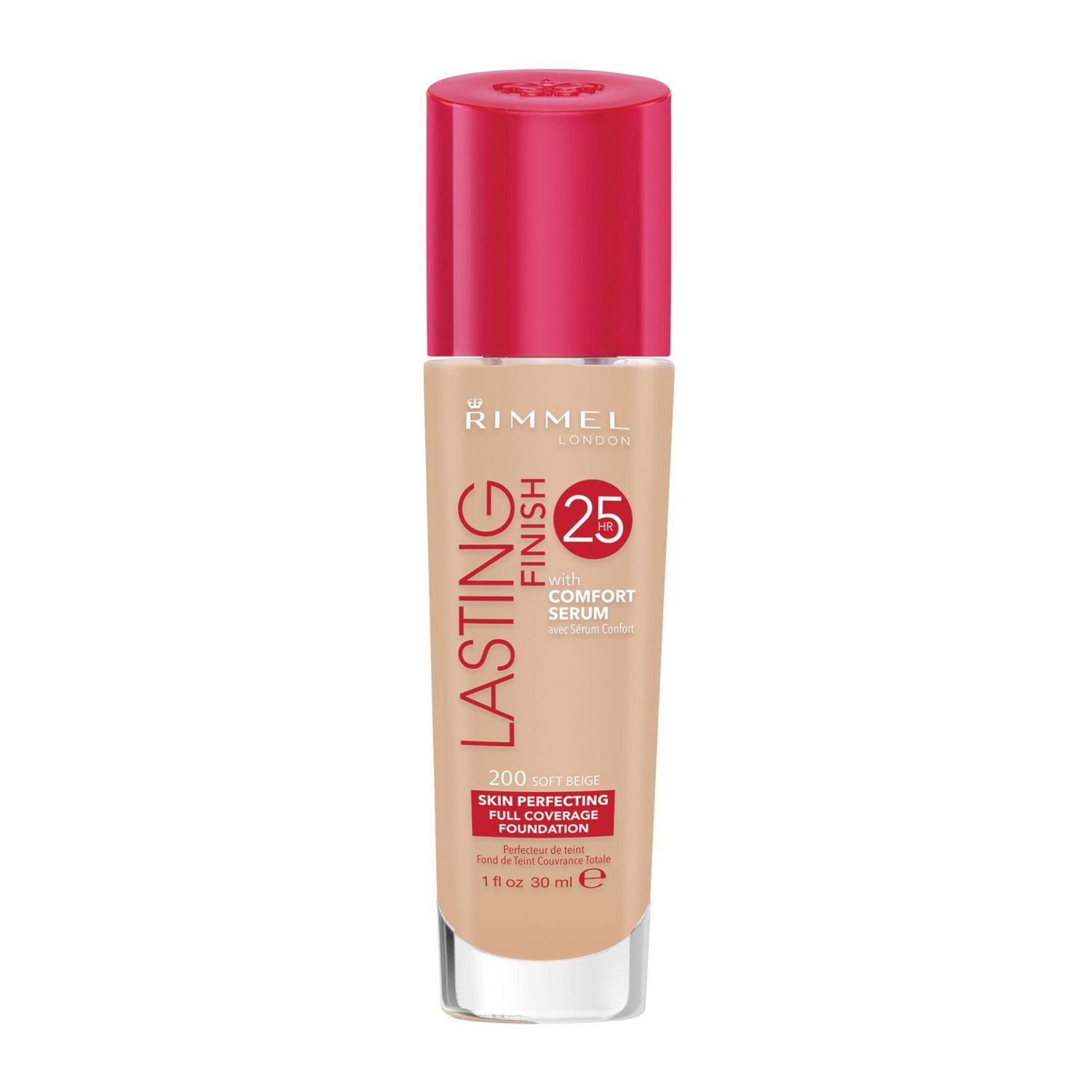 Rimmel Lasting Finish 25HR Foundation, With Vitamin E, comfort serum for instant hydration, Sweat-proof and transfer-proof, 100% Cruelty-Free, Long lasting coverage