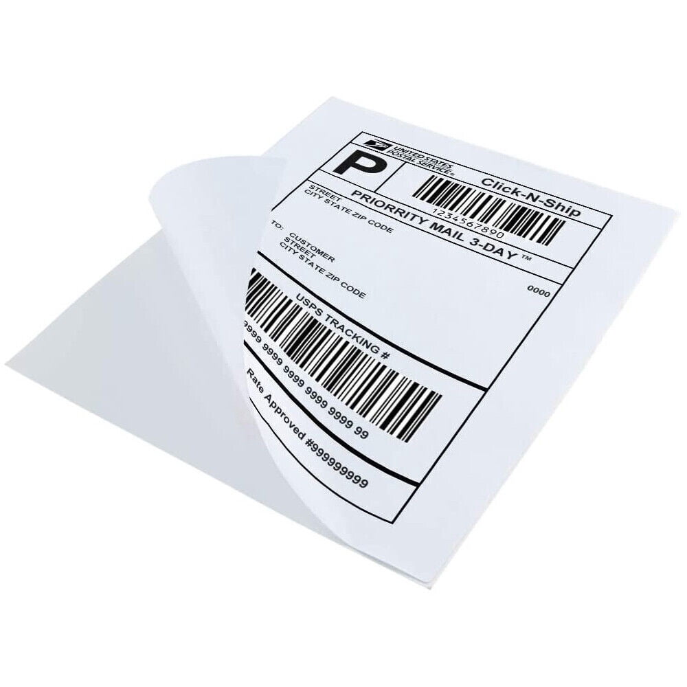 NefLaca Full Sheets Labels, 8.5" x 11" Shipping Labels, Easy to Peel, 2500 Labels