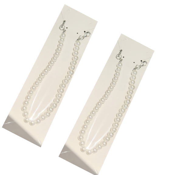 2Pcs Rhinestones Shoe Decoration Chain Pearls Shoe Charm For High Heel Boot Sandal Sneakers Jeans Hat Handbag Decoration