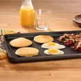 thumbnail image 4 of Swiss Diamond | HD Cast Aluminum Double Burner Griddle - 17" x 11", 4 of 5