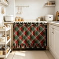 thumbnail image 6 of Ruffled Oven Cover with Adjustable Tie, Waterproof Stove Top , Stain Proof Kitchen Appliance Protection for Farmhouse Decor, 6 of 6