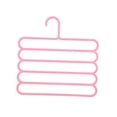 thumbnail image 2 of Perchas para pantalones, ahorradoras de espacio, antideslizantes, para armario, organizadores de ropa y para colgar toallas. Rosa, 2 of 9