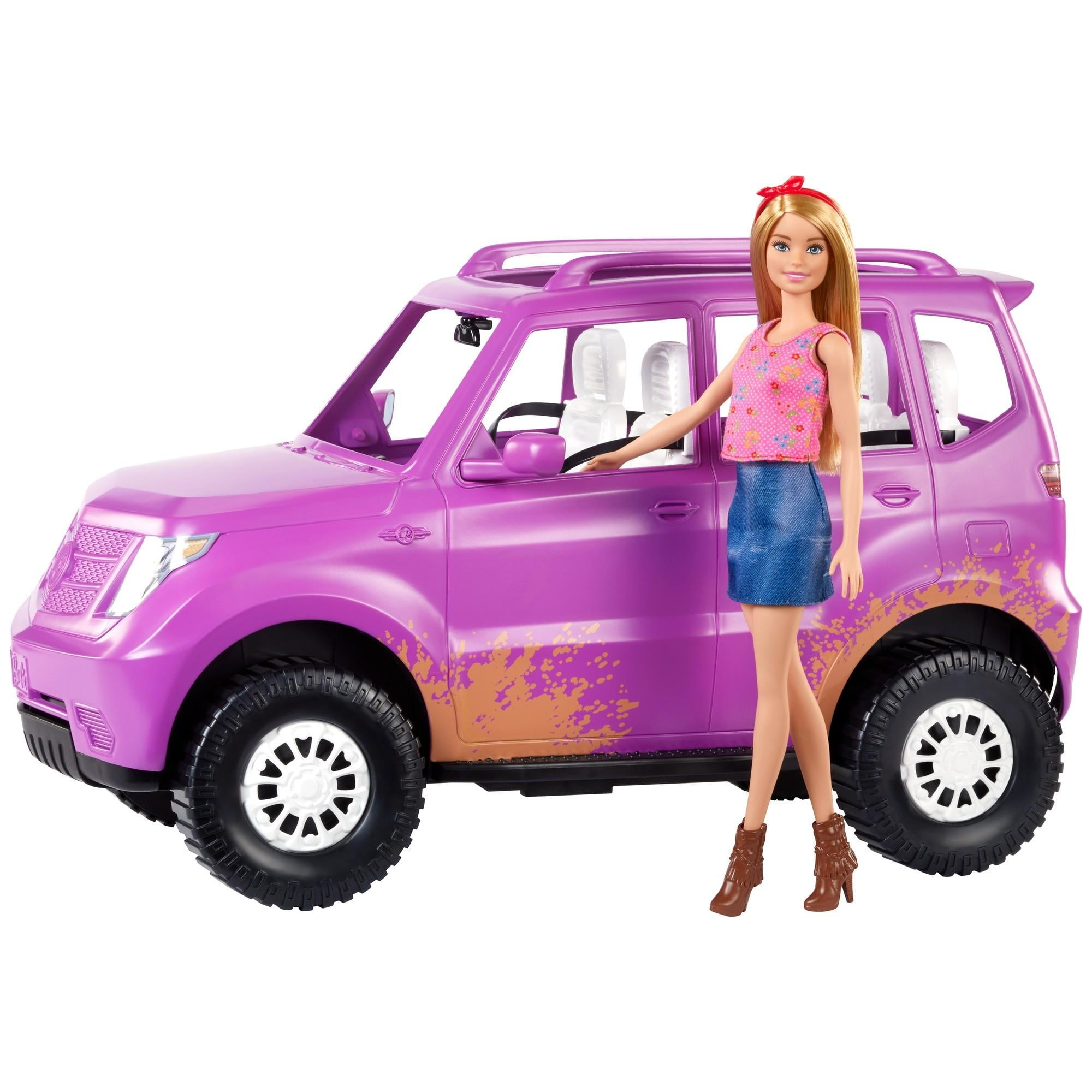 barbie doll and car