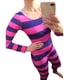 thumbnail image 5 of Txlixc Cheshire CAT Disfraz de Halloween Pink Purple STRIPE Conjunto de juego de rol de manga larga Txlixc moda, 5 of 8