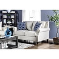 thumbnail image 2 of Furniture of America Hanson Transitional Fabric Nailhead Loveseat in Beige, 2 of 8