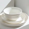 thumbnail image 3 of Stone Lain Virtuo 12-Piece Dinnerware Set Porcelain, White, 3 of 6
