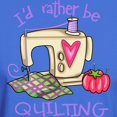 thumbnail image 3 of CafePress - I'd Rather Be Quilting T Shirt - Men's Classic Graphic Cotton T-Shirt, 3 of 4