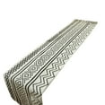 thumbnail image 2 of Geometric Lines Table Runner | White Polyester 70x13 in | Macrame Embroidery Design | Durable & Easy Care | Holiday Party Wedding Dining Table Decor | Fits 4-6 Seats, 2 of 6