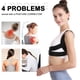 thumbnail image 3 of Corrector de postura para mujeres y hombres, faja lumbar ajustable, transpirable (M, negro), 3 of 6