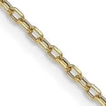 thumbnail image 2 of 14K Yellow Gold 3.2mm Semi-Solid Diamond-cut Open Link Cable with Lobster Lock Chain - 22", 2 of 8