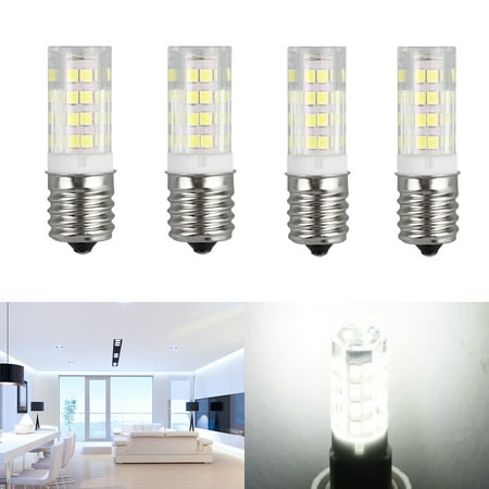 Led Bulb Intermediate Base - 4-Pack/2Pack White Dimmable E17 LED Bulb Microwave Oven Appliance Light Bulb Intermediate Base Bulb 4W (40W Halogen Bulb Equivalent)) Daylight White 6000K