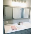 thumbnail image 3 of Frame My Mirror Framed Mirror, Brushed Silver Finish, 36" x 48", 3" Wide Frame Porter Design, 3 of 12
