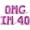 Pink, variant on Letter Balloons - OMG IM 40 16" Inch Alphabet Letters Foil Mylar Balloon 40th Birthday Party Banner (Gold)