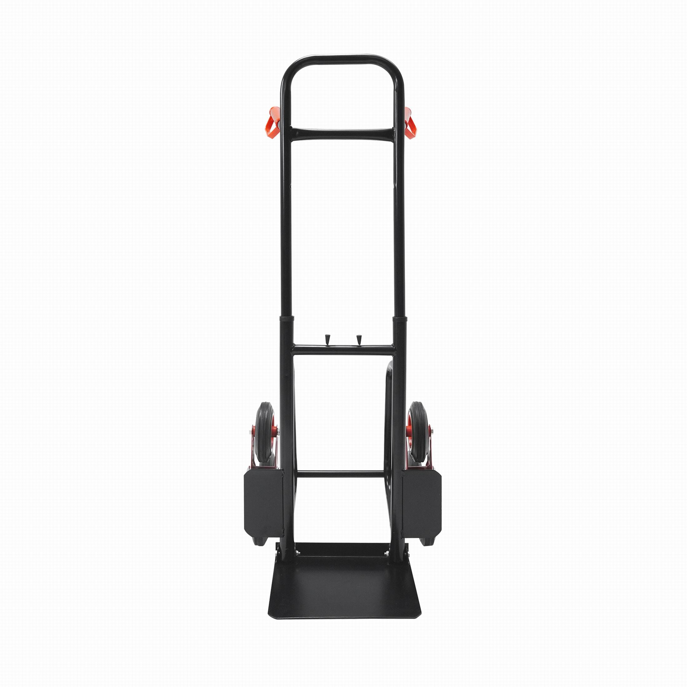 Folding Stair Climbing Dolly, 330 Lb Capacity Manual Truck Heavy-Duty Stair Climbing Hand Truck Trolley with Telescoping Handle and 6 Wheels
