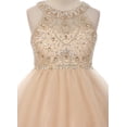 thumbnail image 4 of Big Girls' Dress Sparkle Rhinestones Holiday Christmas Party Flower Girl Dress Royal Size 18 (M10BK50), 4 of 4